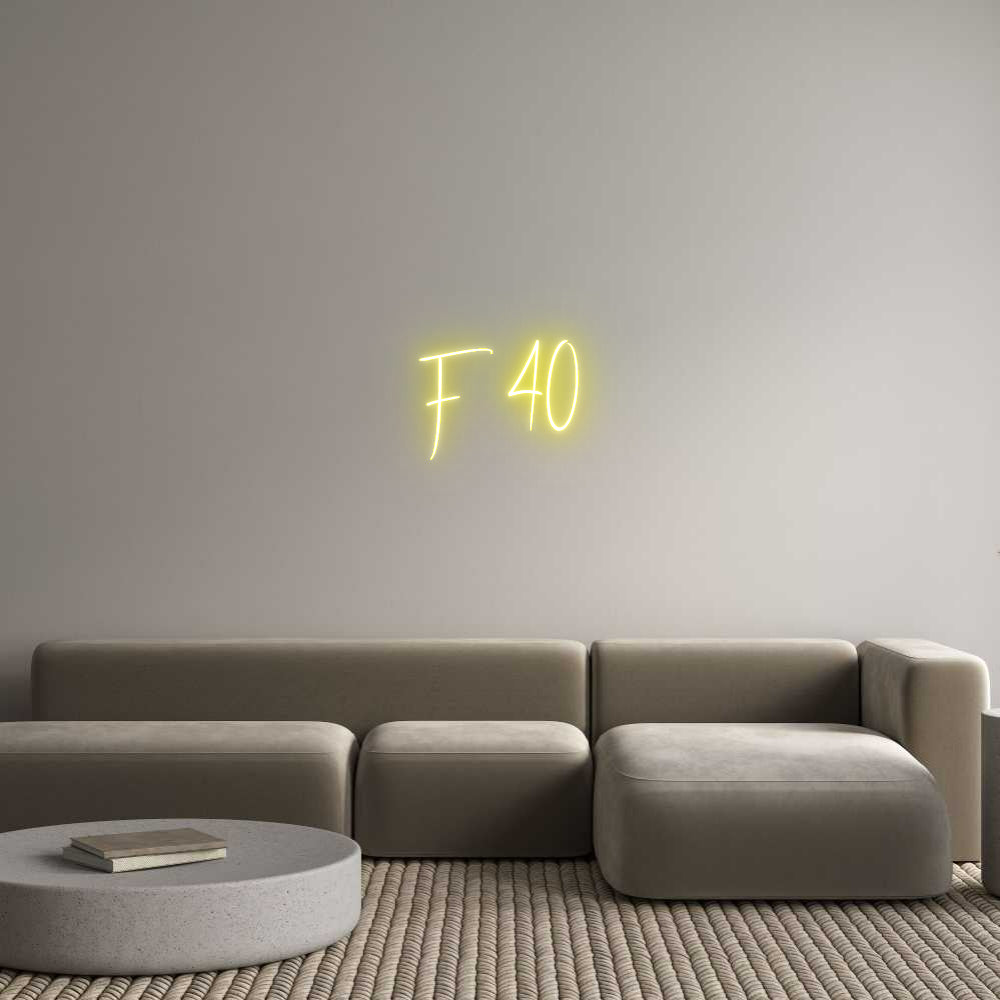 Custom Neon Sign Online Editor F 40