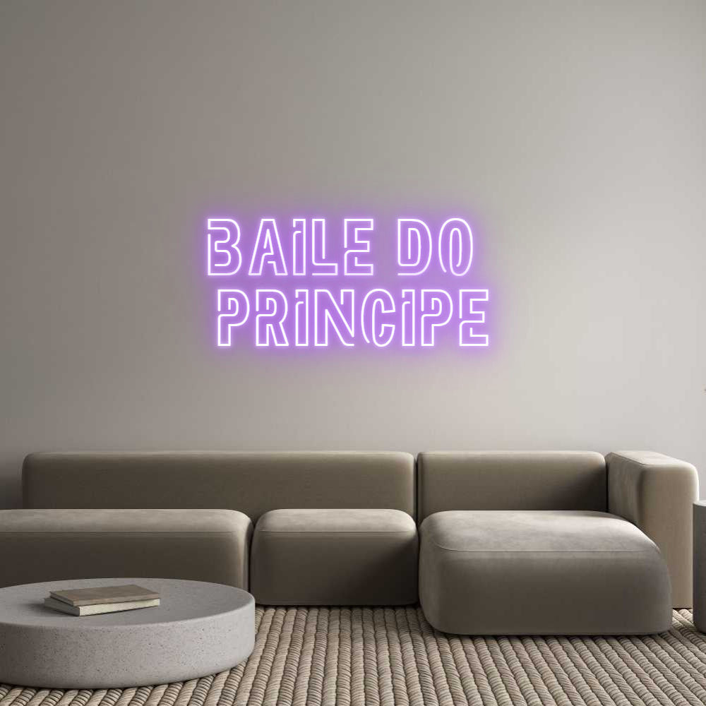 Custom Neon Sign Online Editor BAILE DO 
PR...