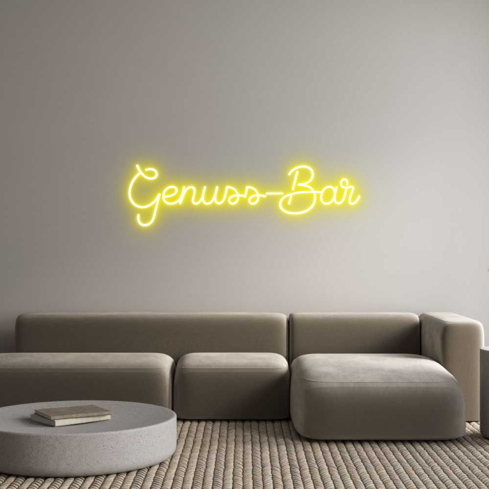Custom Neon Sign Online Editor Genuss-Bar