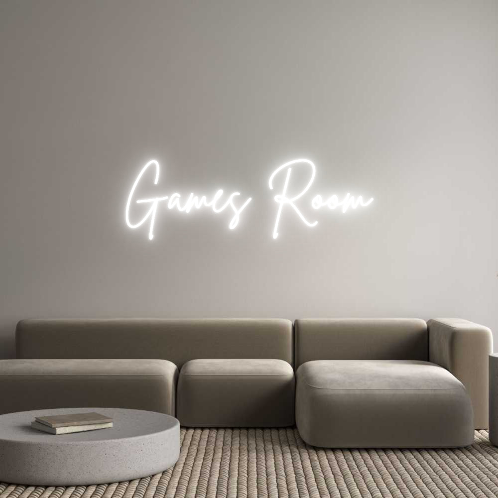 Custom Neon Sign Online Editor Games Room