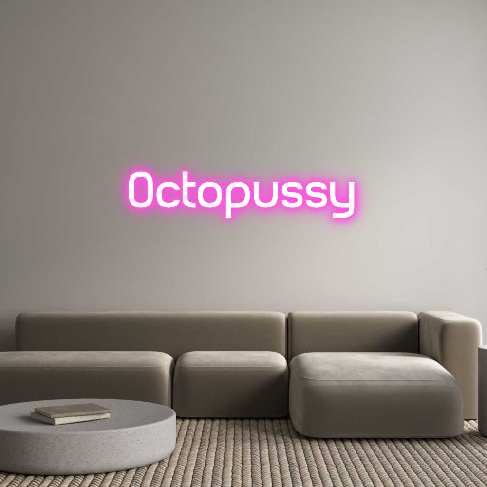 Custom Neon Sign Online Editor Octopussy