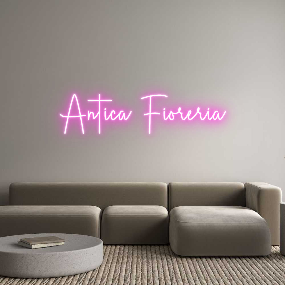 Custom Neon Sign Online Editor Antica Fioreria