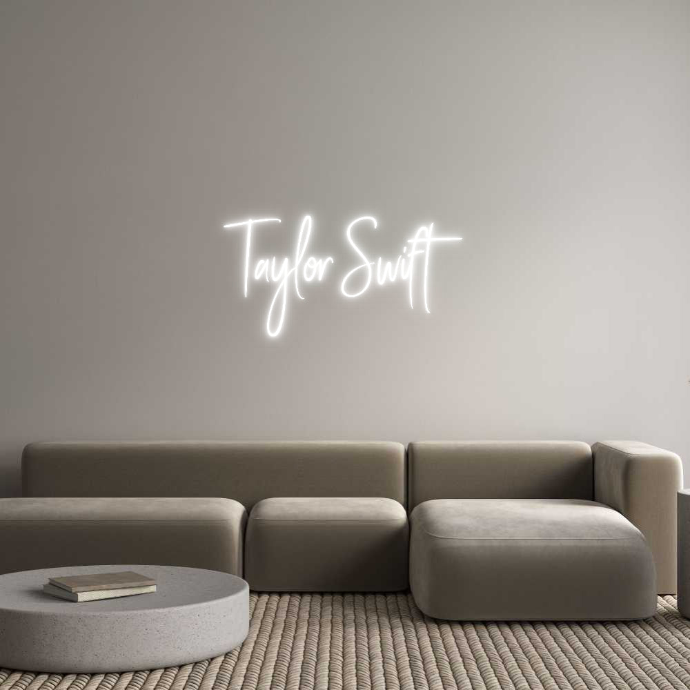 Custom Neon Sign Online Editor Taylor Swift