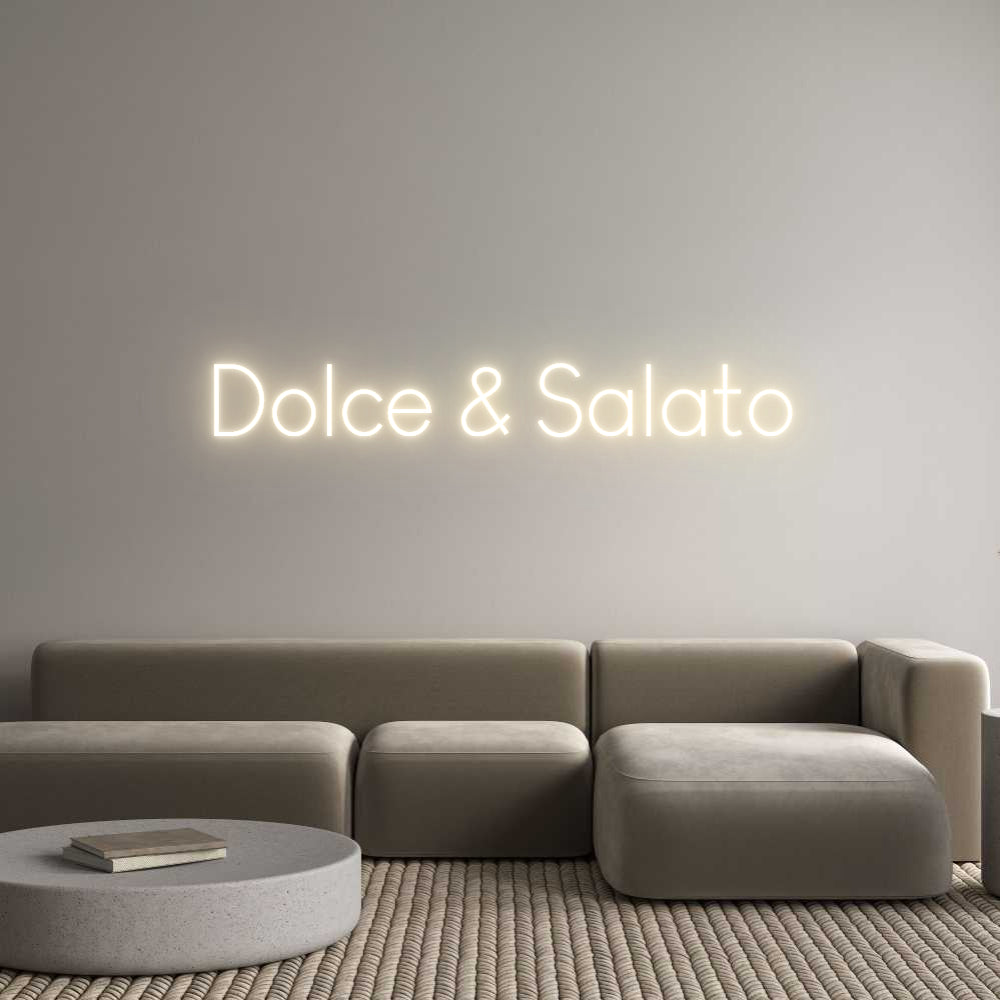 Custom Neon Sign Online Editor Dolce & Salato