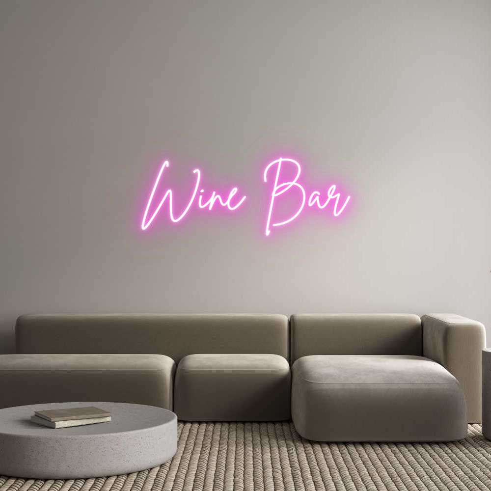 Custom Neon Sign Online Editor Wine Bar