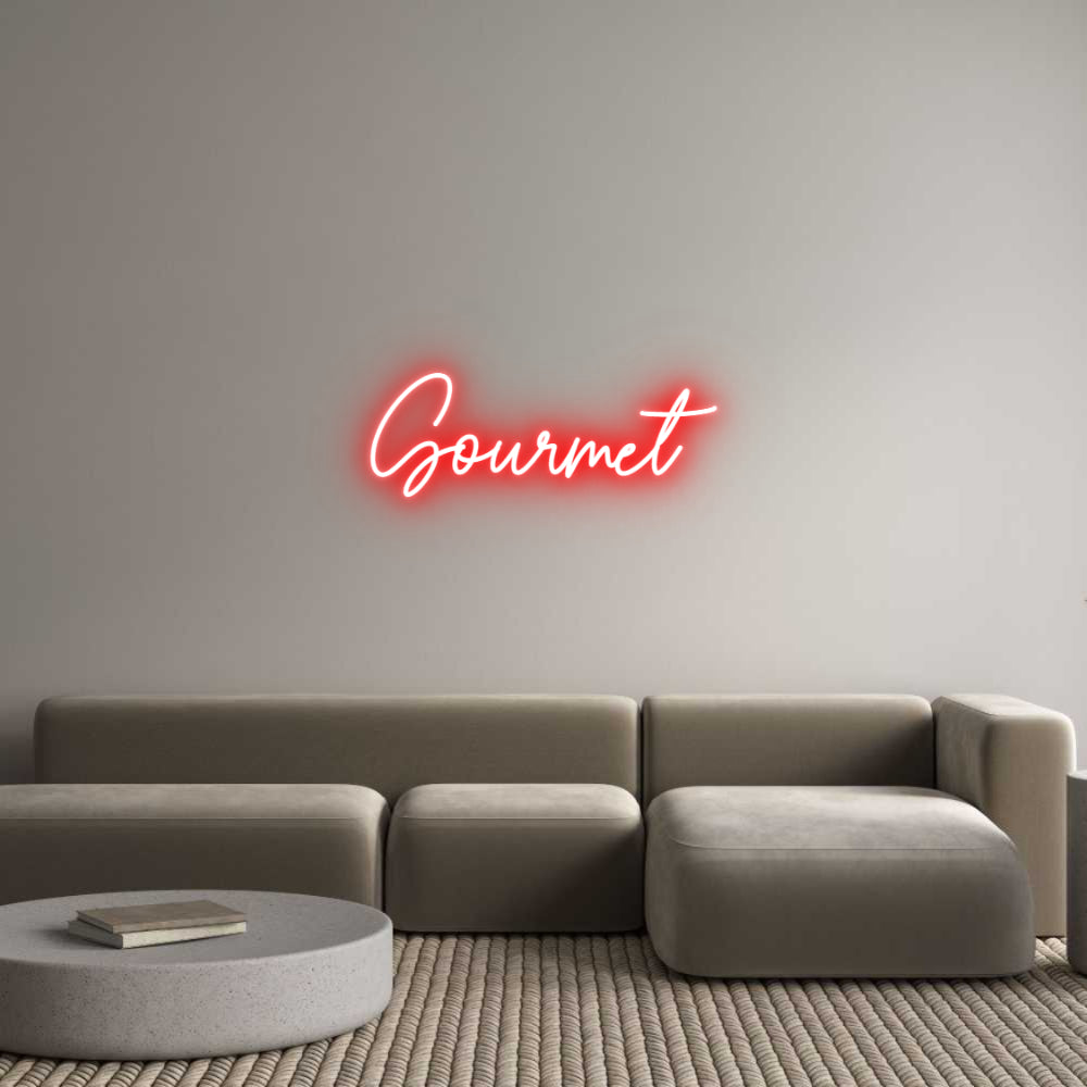 Custom Neon Sign Online Editor Gourmet