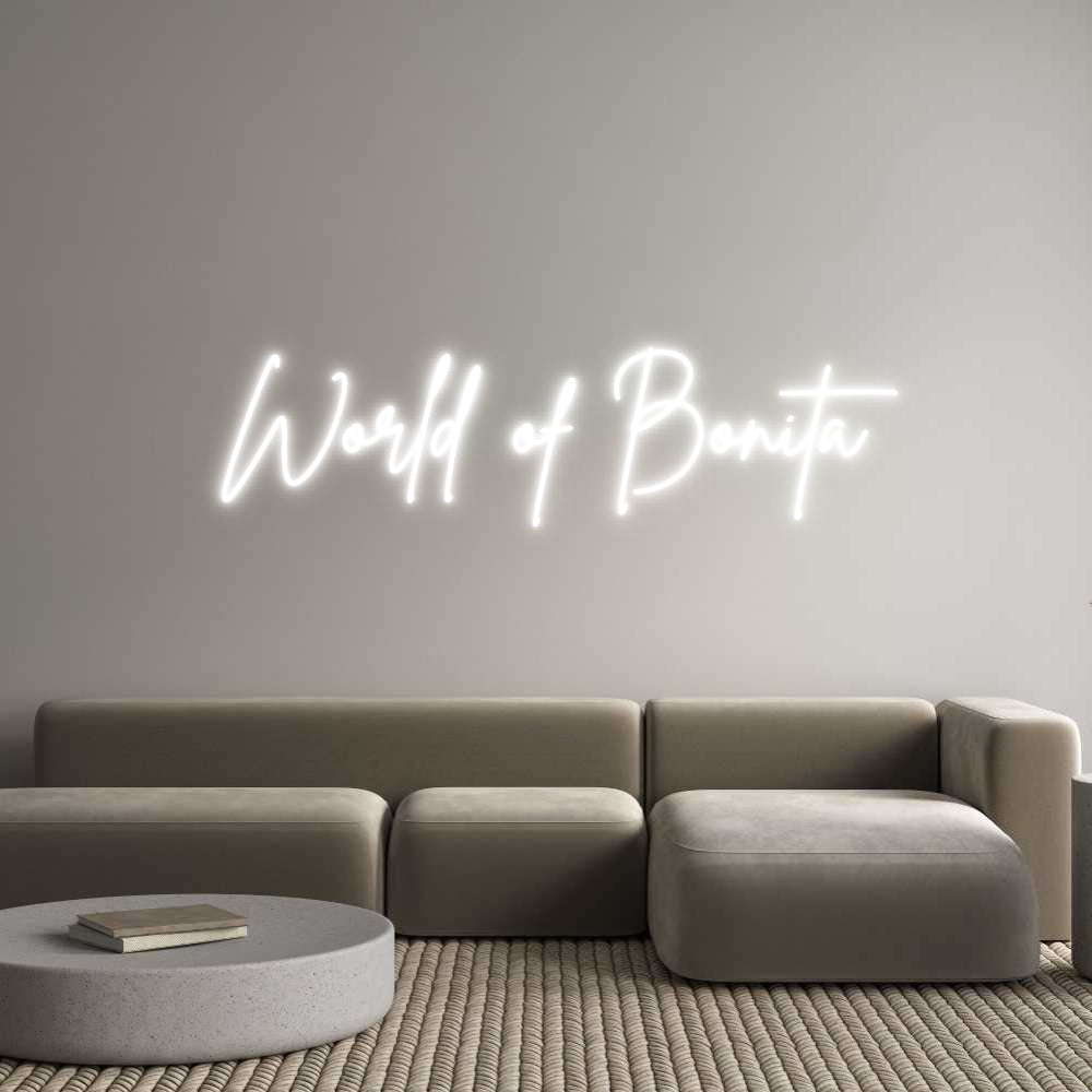 Custom Neon Sign Online Editor World of Bonita
