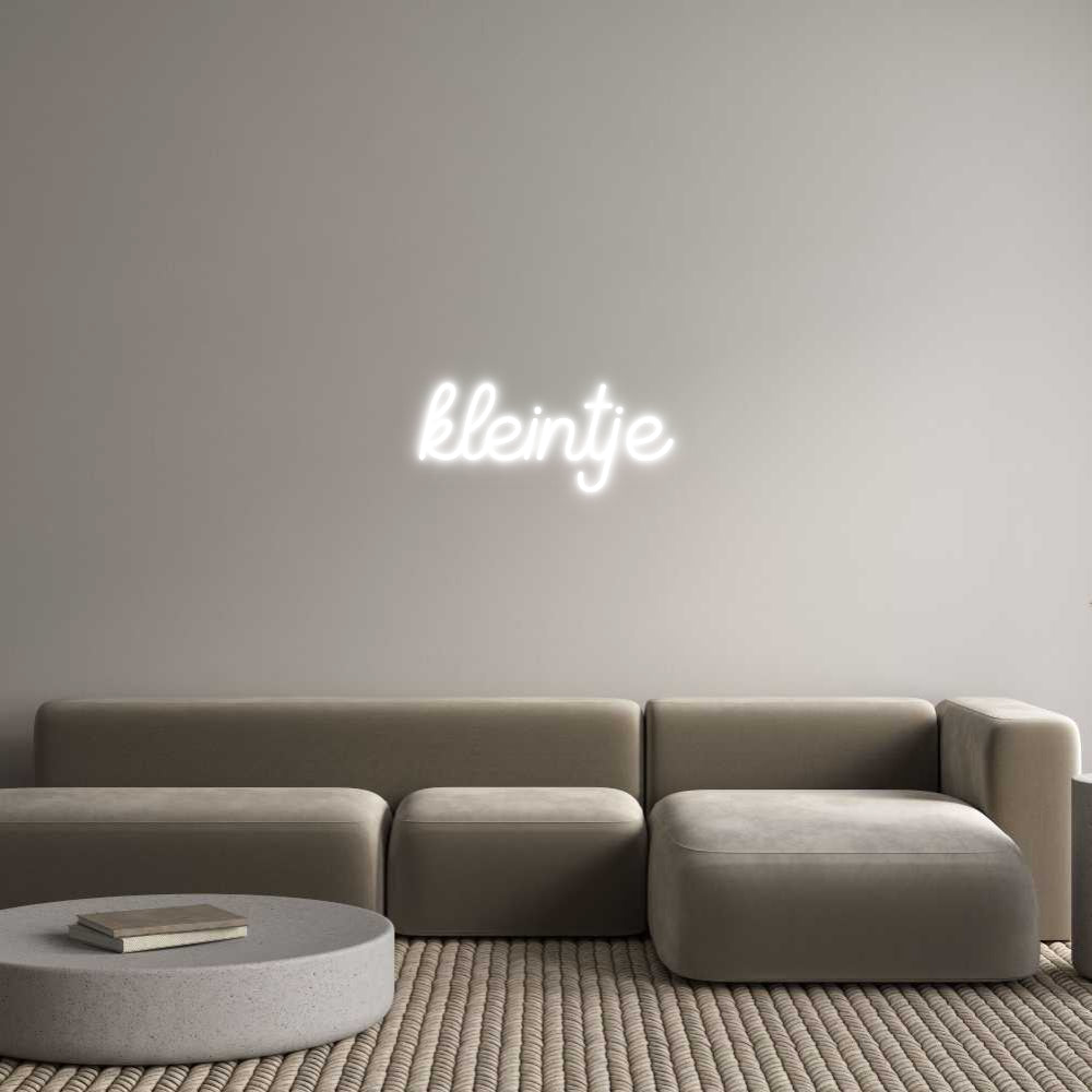 Custom Neon Sign Online Editor kleintje