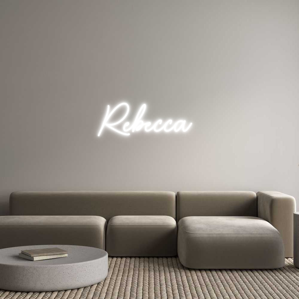 Custom Neon Sign Online Editor Rebecca