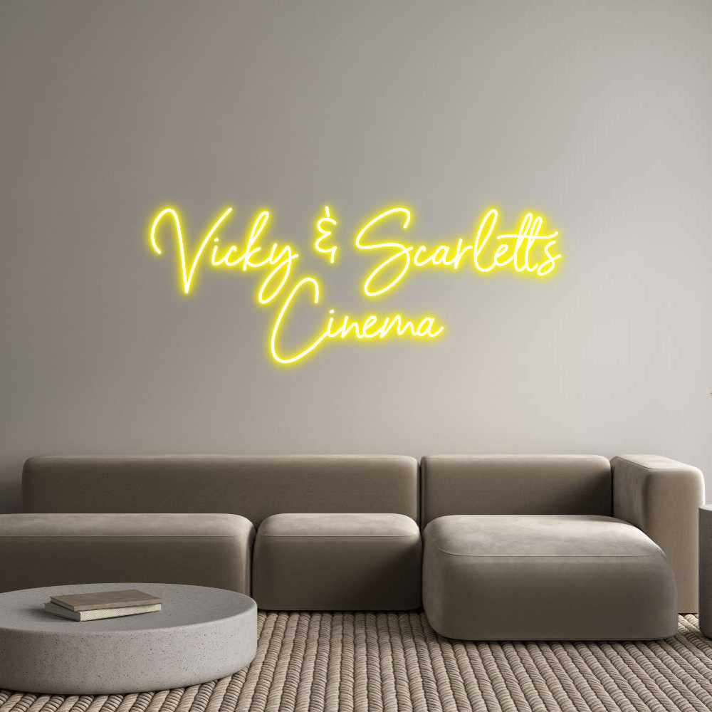 Custom Neon Sign Online Editor Vicky & Scarl...