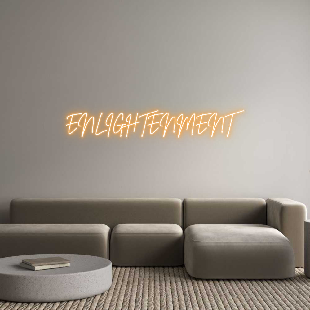 Custom Neon Sign Online Editor ENLIGHTENMENT