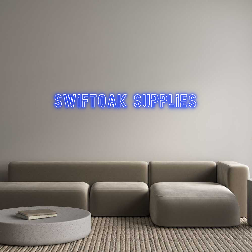 Custom Back Lit Neon Sign Online Editor SWIFTOAK SUPP...
