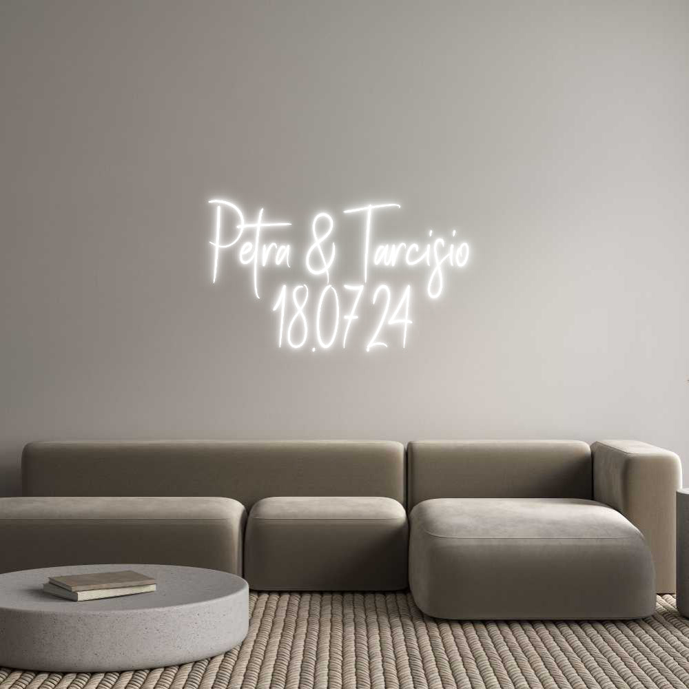Custom Neon Sign Online Editor Petra & Tarci...
