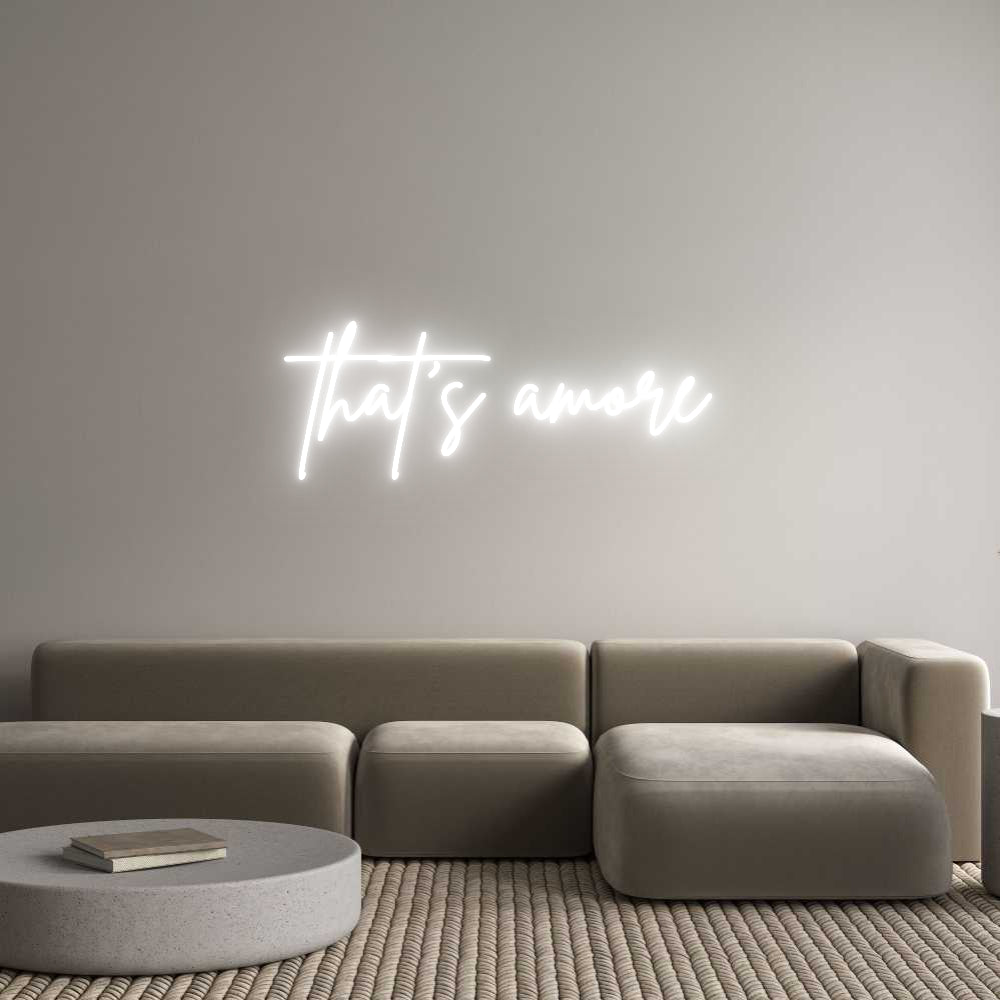 Custom Neon Sign Online Editor that's amore