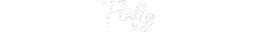 Custom Neon Sign Online Editor Fluffy