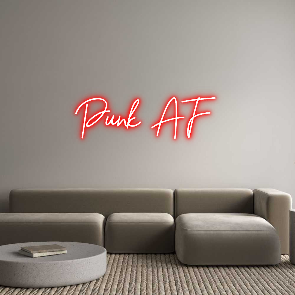 Custom Neon Sign Online Editor Punk  AF