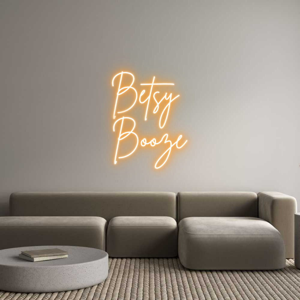 Custom Neon Sign Online Editor Betsy 
Booze