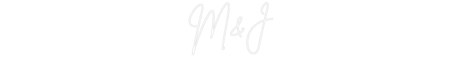 Custom Neon Sign Online Editor M&J