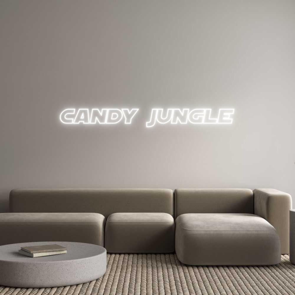 Custom Neon Sign Online Editor Candy Jungle