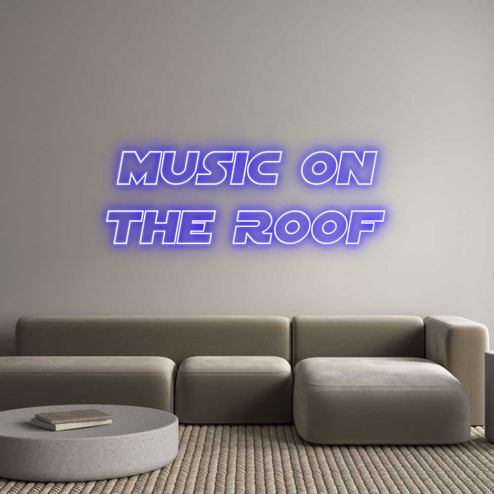 Custom Neon Sign Online Editor Music on
the...