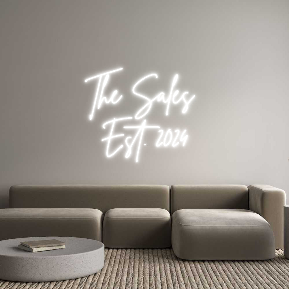 Custom Neon Sign Online Editor The Sales 
E...