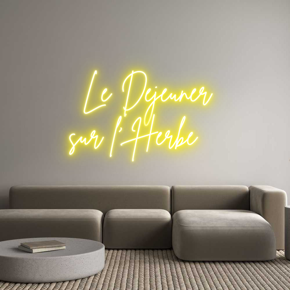 Custom Neon Sign Online Editor Le Déjeuner 
...