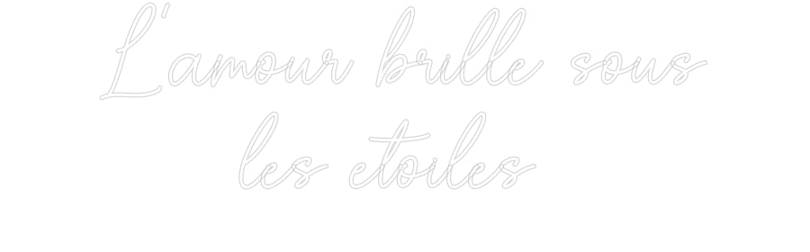Custom Neon Sign Online Editor L’amour brill...
