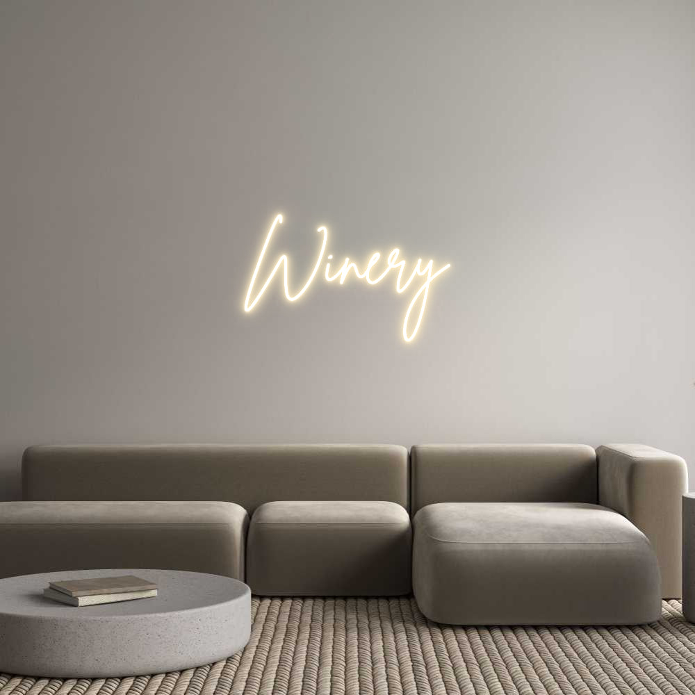 Custom Neon Sign Online Editor Winery