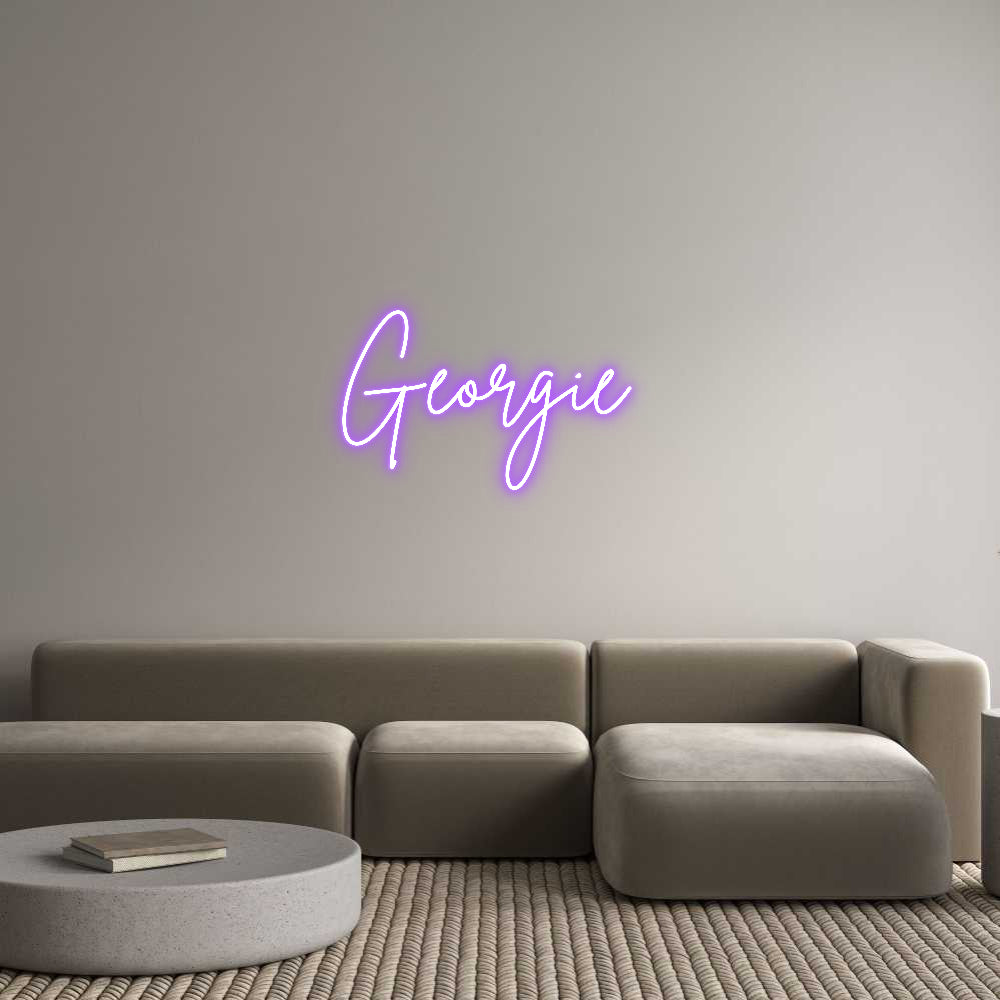 Custom Neon Sign Online Editor Georgie