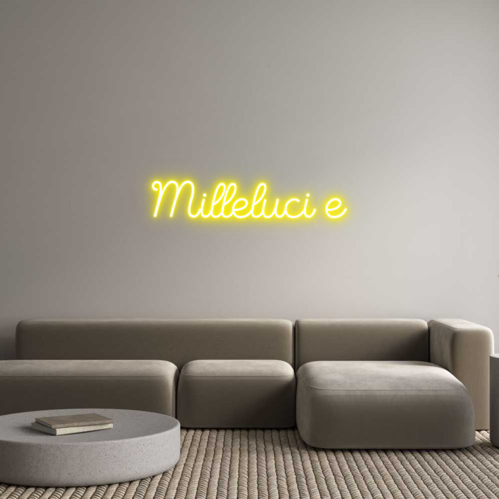 Custom Neon Sign Online Editor Milleluci e