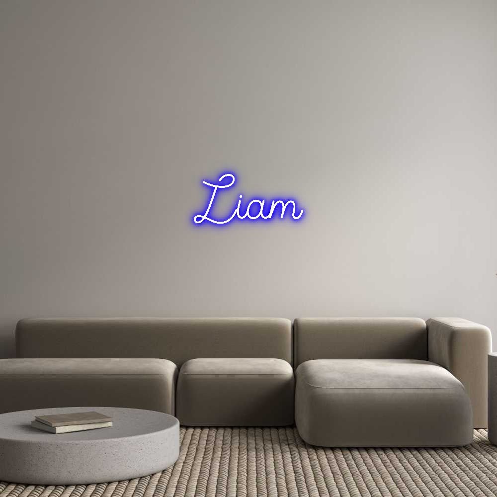 Custom Neon Sign Online Editor Liam
