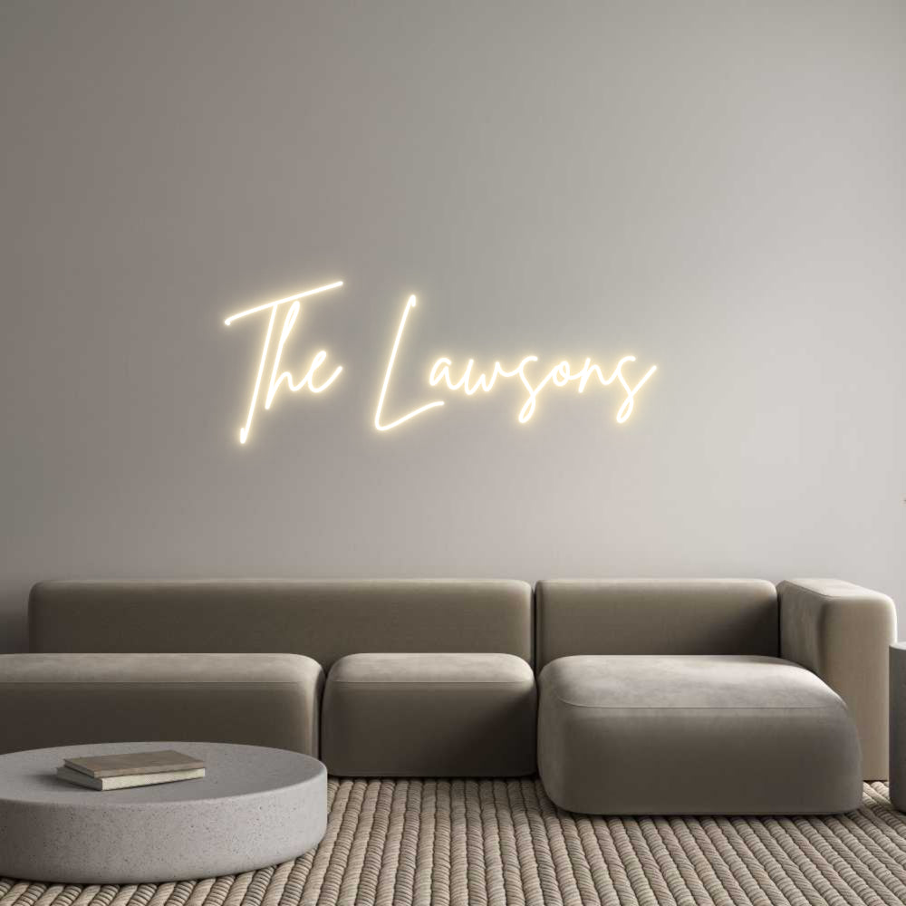 Custom Neon Sign Online Editor The Lawsons
