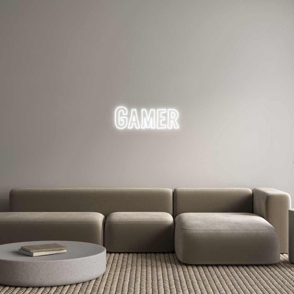Custom Neon Sign Online Editor Gamer
