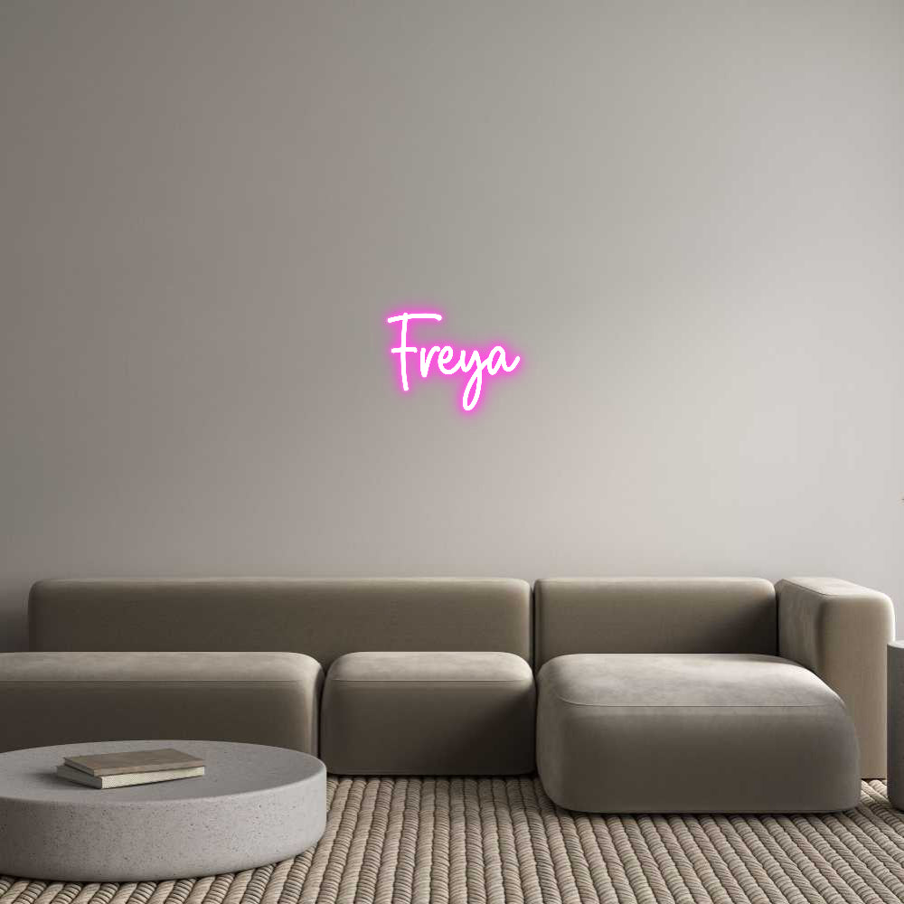Custom Neon Sign Online Editor Freya