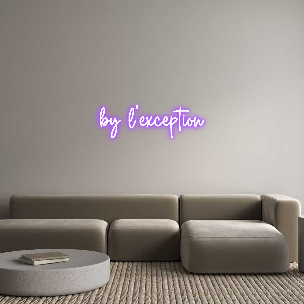 Custom Neon Sign Online Editor by l’exception