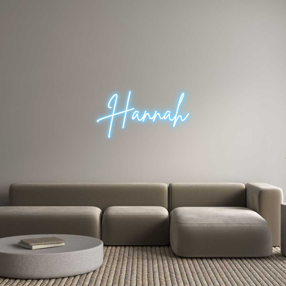 Custom Neon Sign Online Editor Hannah