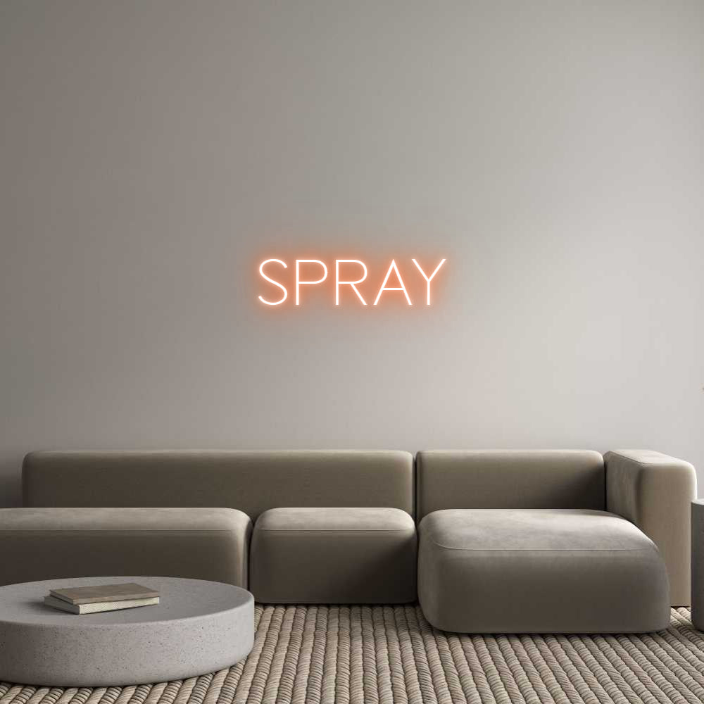 Custom Neon Sign Online Editor SPRAY