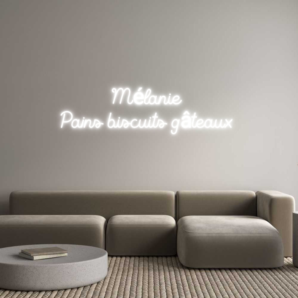Custom Neon Sign Online Editor Mélanie 
Pai...
