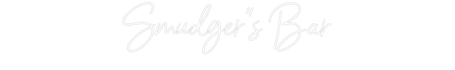 Custom Neon Sign Online Editor Smudger”s Bar