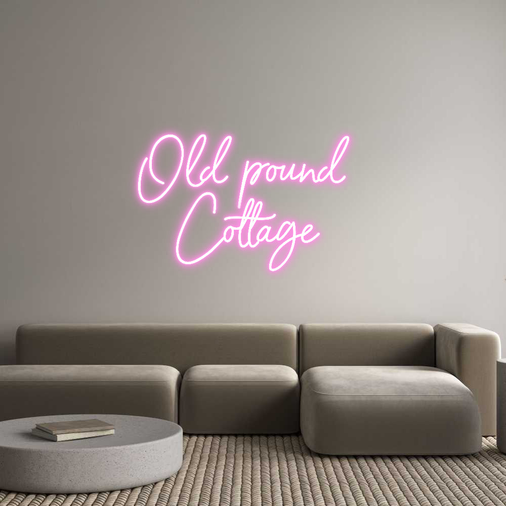 Custom Neon Sign Online Editor Old pound 
C...