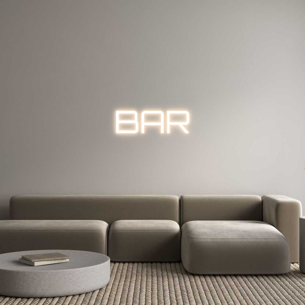 Custom Back Lit Neon Sign Online Editor BAR