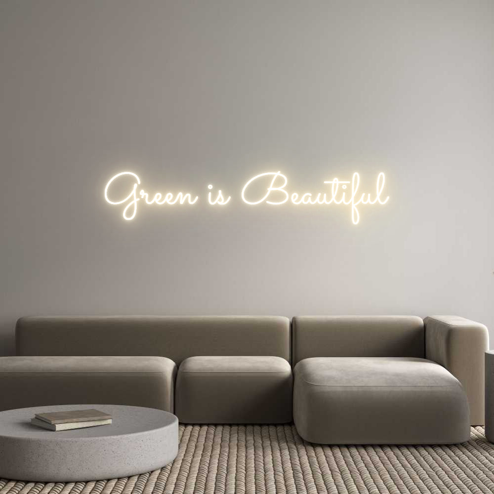 Custom Neon Sign Online Editor Green is Beau...