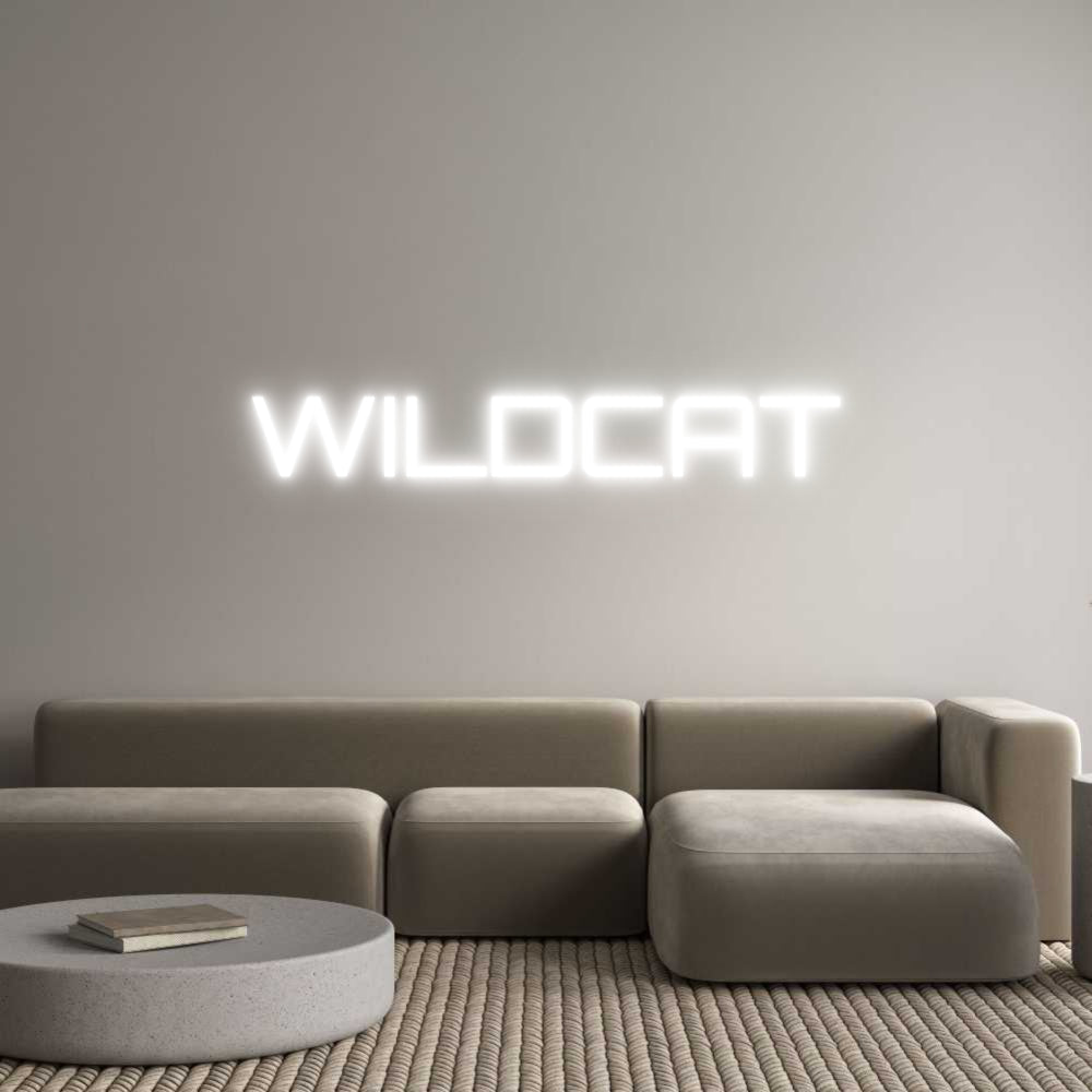Custom Neon Sign Online Editor WILDCAT