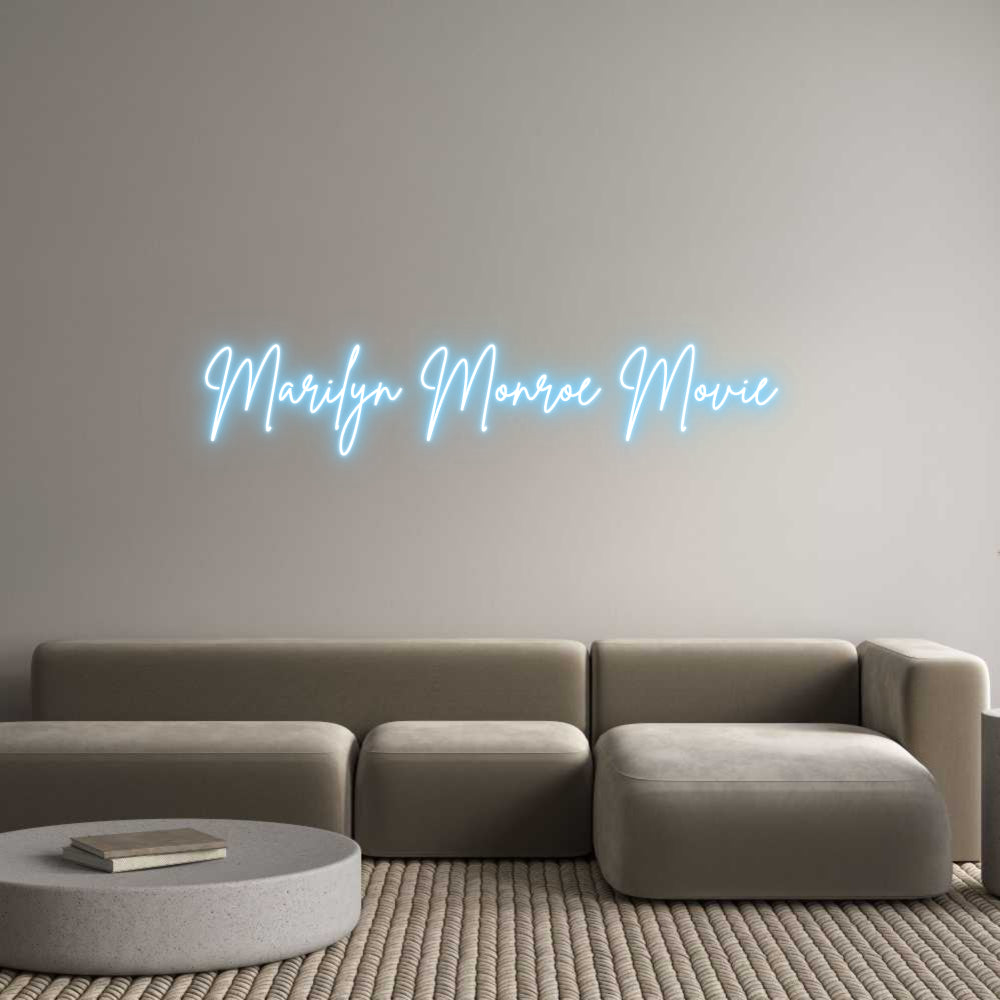Custom Neon Sign Online Editor Marilyn Monro...