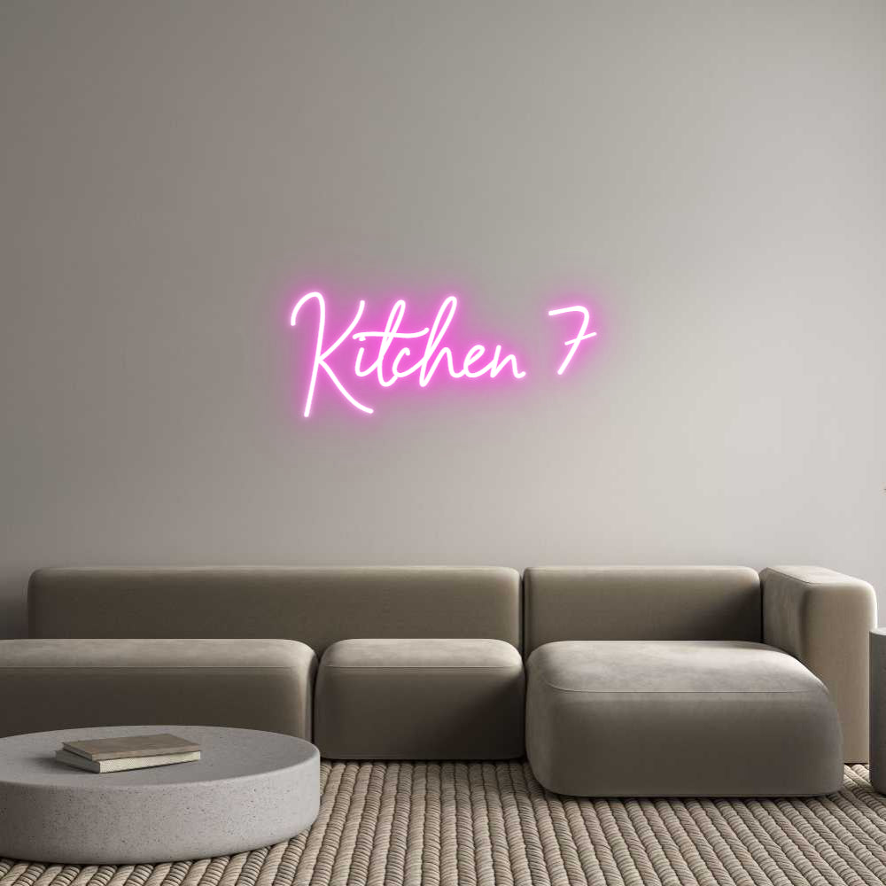 Custom Neon Sign Online Editor Kitchen 7