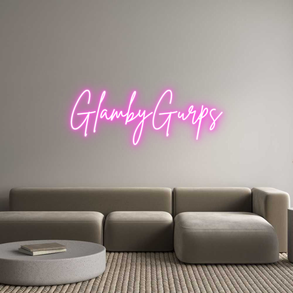 Custom Neon Sign Online Editor GlambyGurps