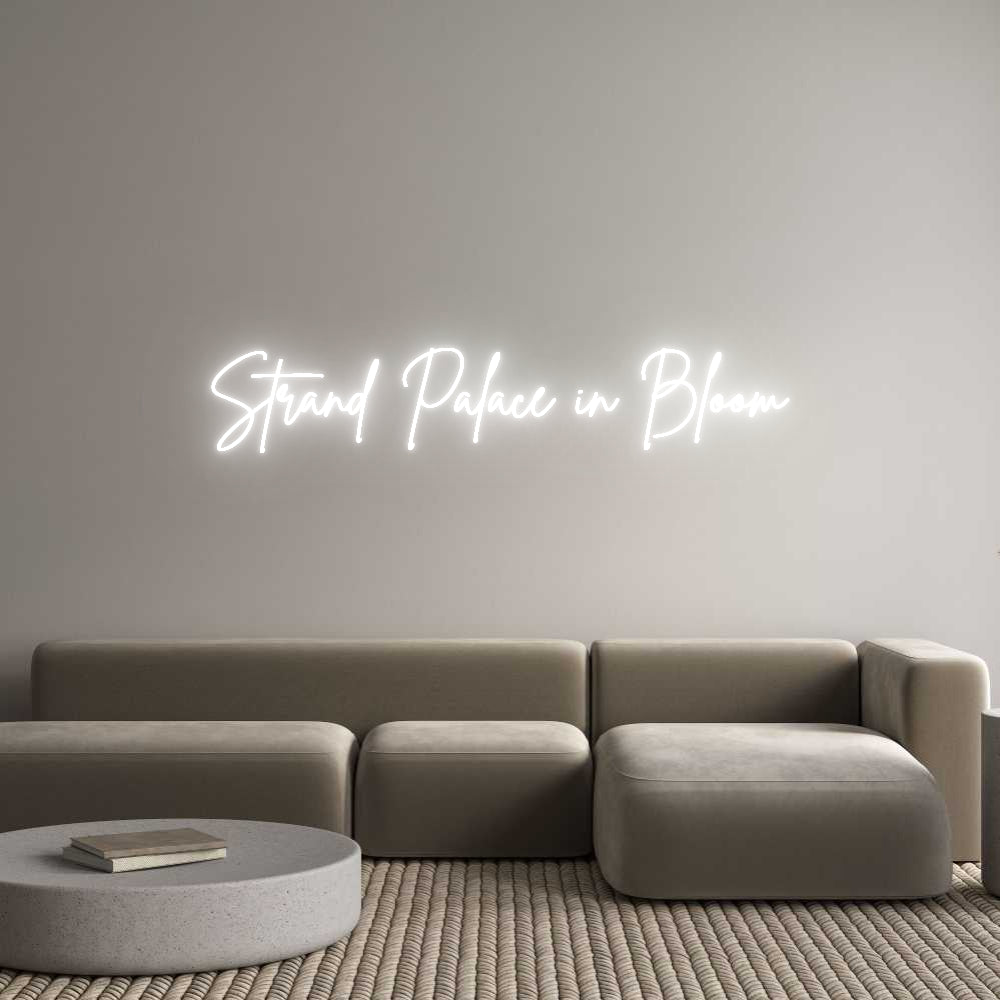 Custom Neon Sign Online Editor Strand Palace...