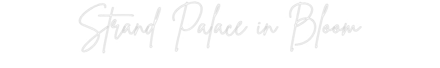 Custom Neon Sign Online Editor Strand Palace...
