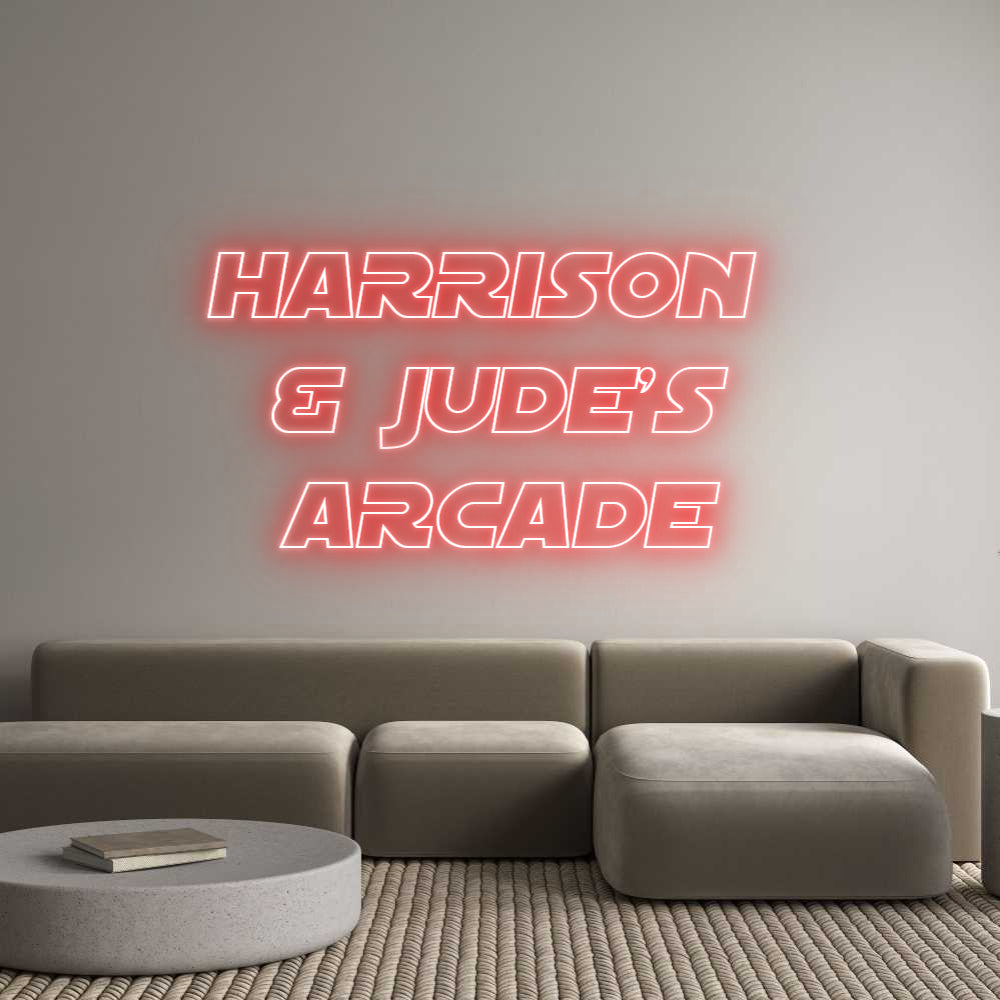 Custom Neon Sign Online Editor HARRISON 
& ...