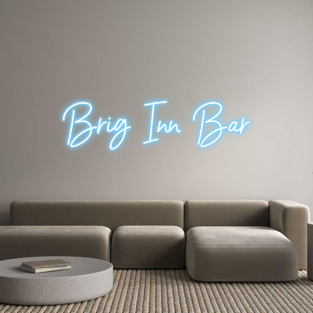 Custom Neon Sign Online Editor Brig Inn Bar